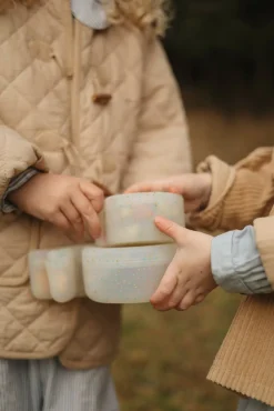 Sæt med 2 snackbokse Hvalen Christian Konfetti