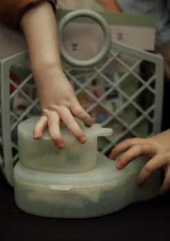 Sæt med 2 snackbokse Hvalen Christian Konfetti