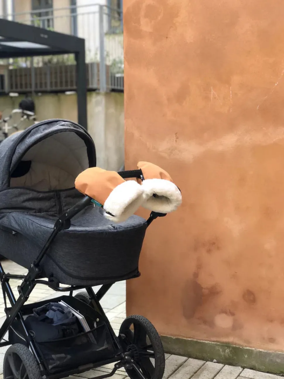 Østerbro handsken 2-Pak (Voksen + Mini) - brown faux suede