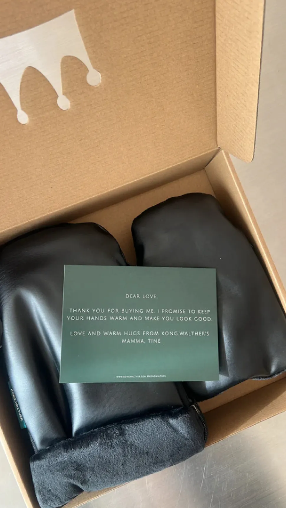 Østerbro handsken 2-Pak (Voksen + Mini) - black