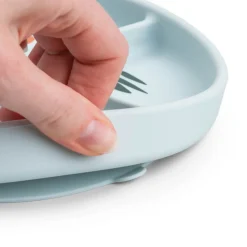 Stick&Stay inddelt tallerken Playground Blå