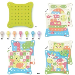 Stiftmosaik Play Eco+ Jumbo Peggy Evo (41 dele)