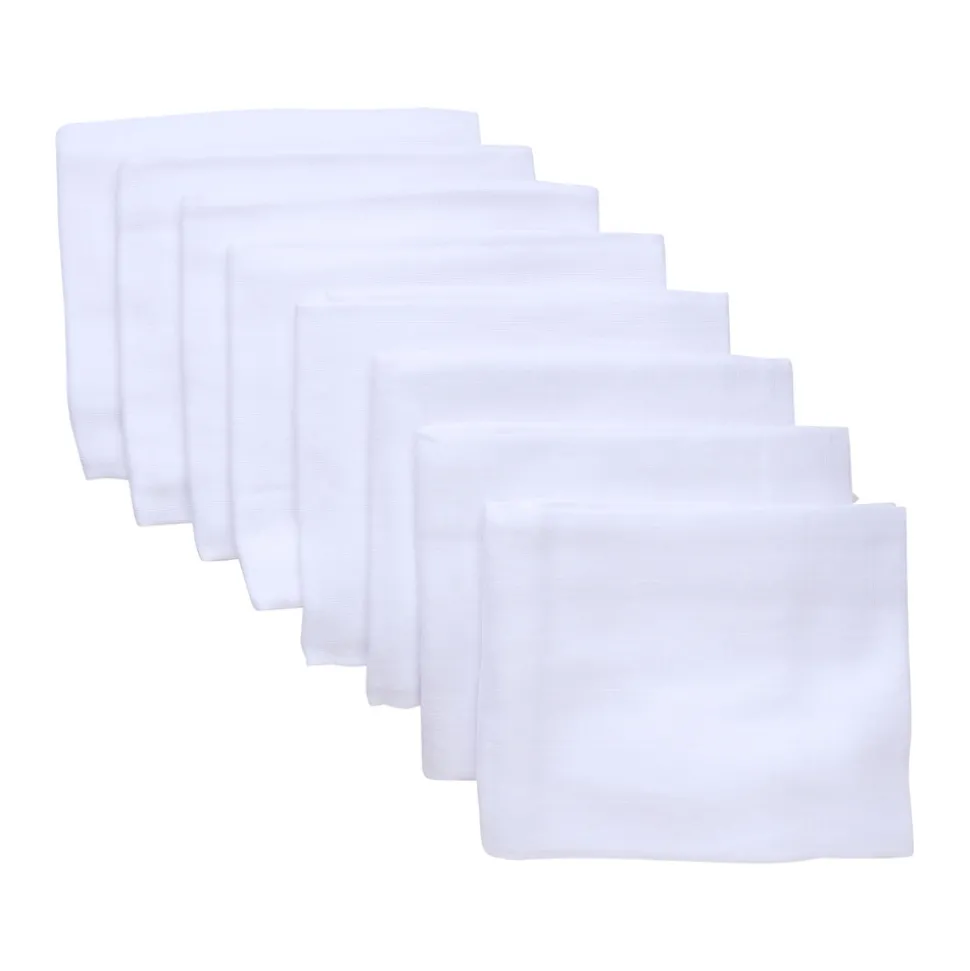 Stofbleer 8 stk. - hvid