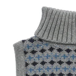 Stoffe Jacquard Halsedisse - Grey melange