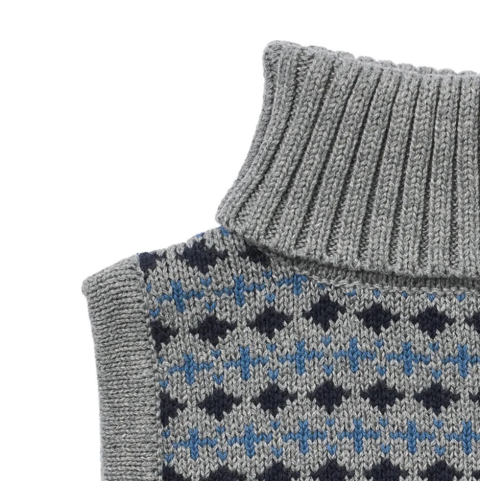 Stoffe Jacquard Halsedisse - Grey melange