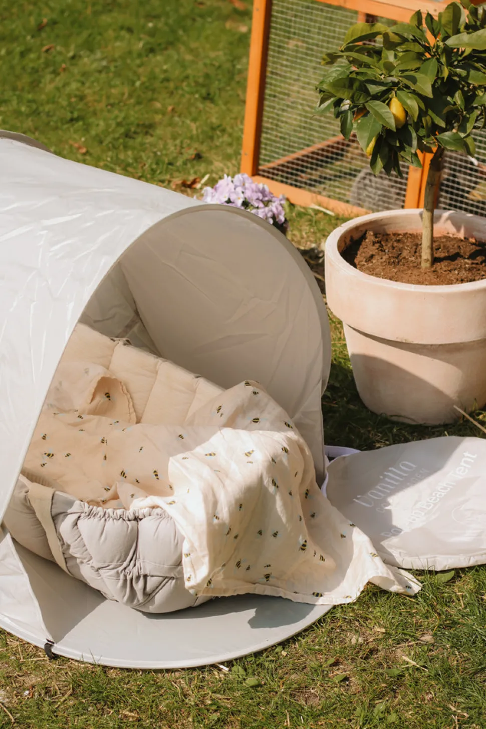 Strandtelt Sleep - Pop Up - Oyster Grey - UV50+