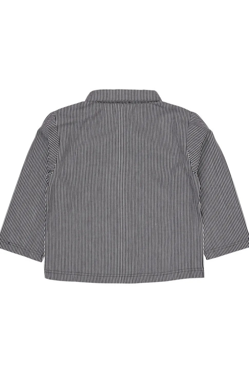 Stribet twill jakke med lommer - NAVYSTRIPE