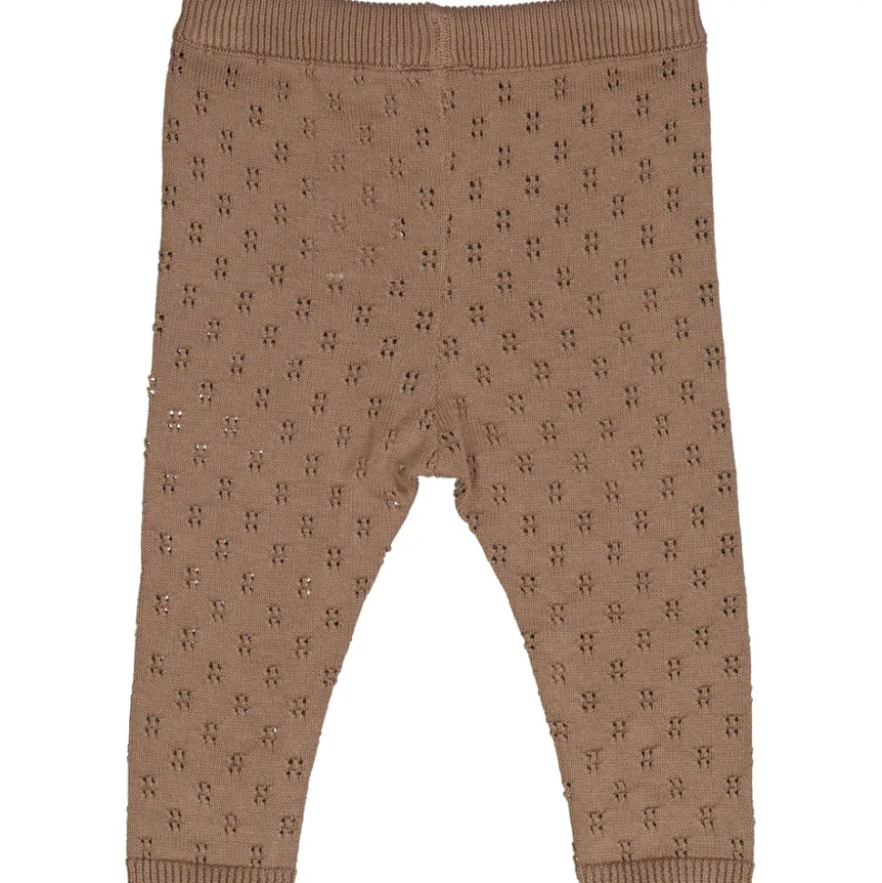 Strikkede bukser - Walnut