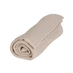 Striktæppe, bomuld, Golden sand