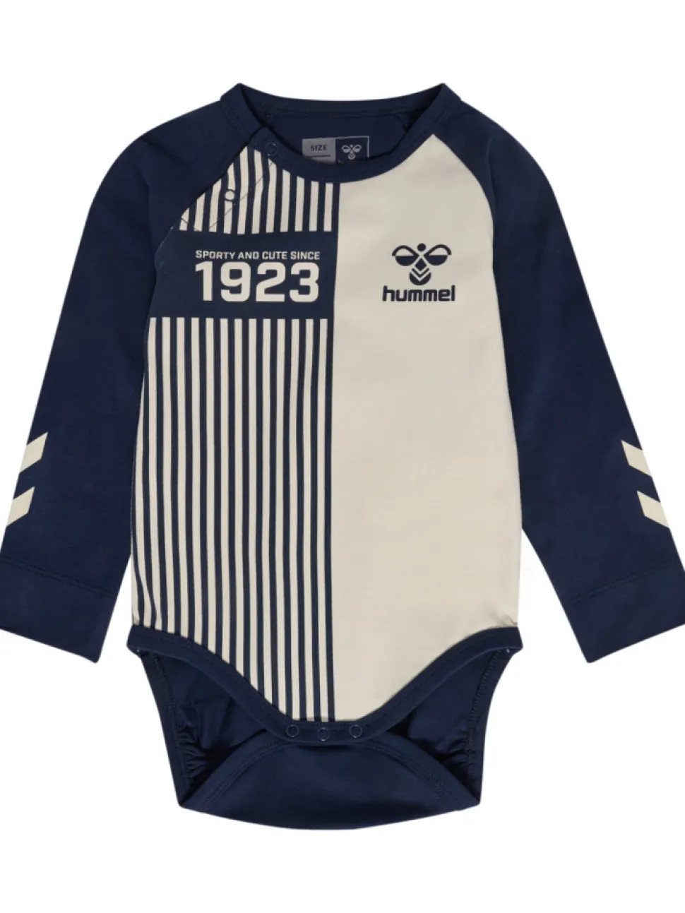 Stripy body langærmet - black iris