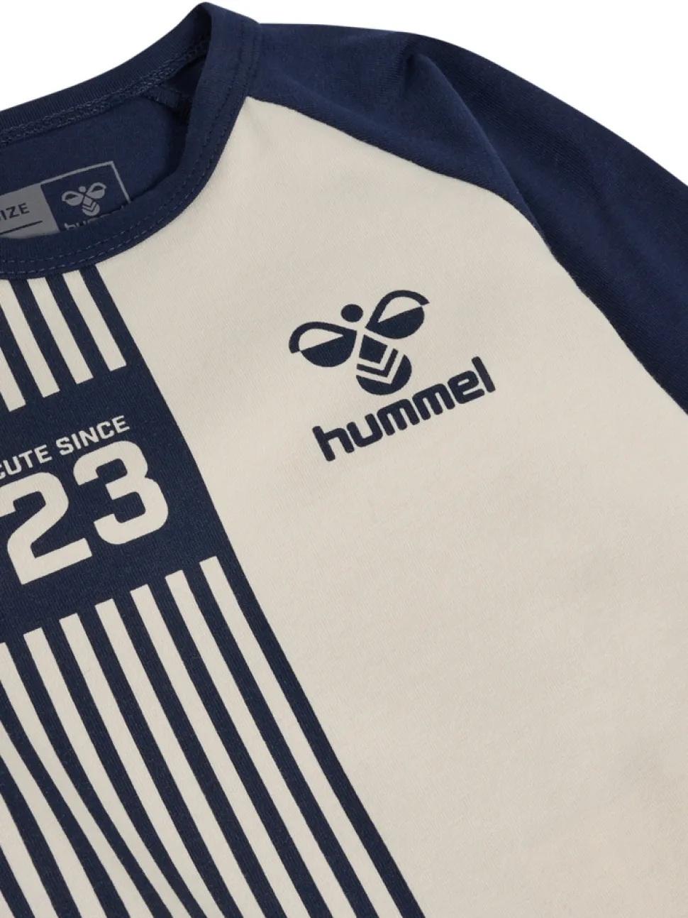 Stripy body langærmet - black iris