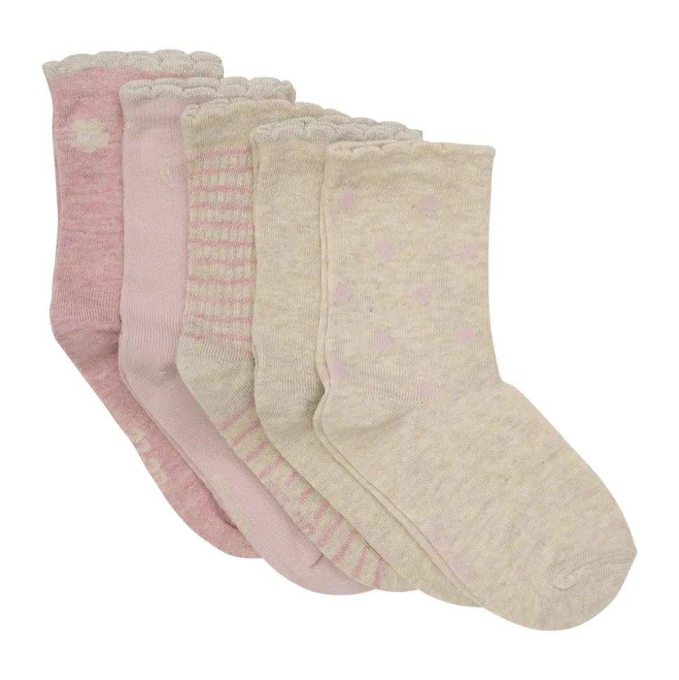 Strømpe m. mønster (5-pak) - 605