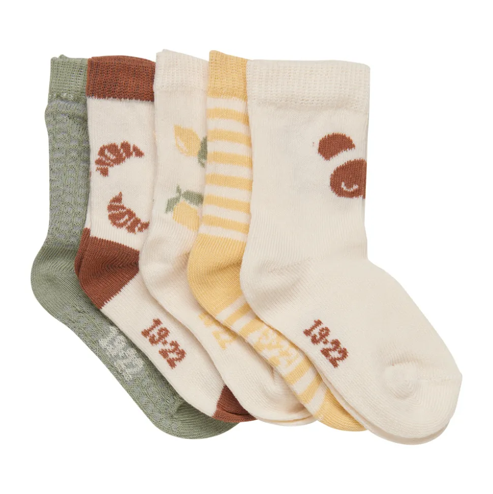Strømpe m. mønster (5-pak) - 208