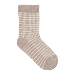 Strømpe m. mønster (5-pak) - Chestnut