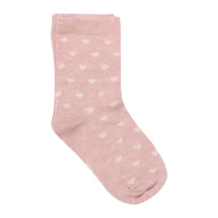 Strømpe m. mønster (5-pak) - Chinese Red