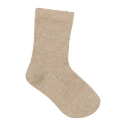 Strømpe m. mønster (5-pak) - Sandshell