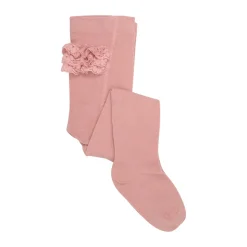 Strømpebukser m. Blonde - Dusty Rose