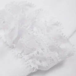 Strømpebukser m. Blonde - White