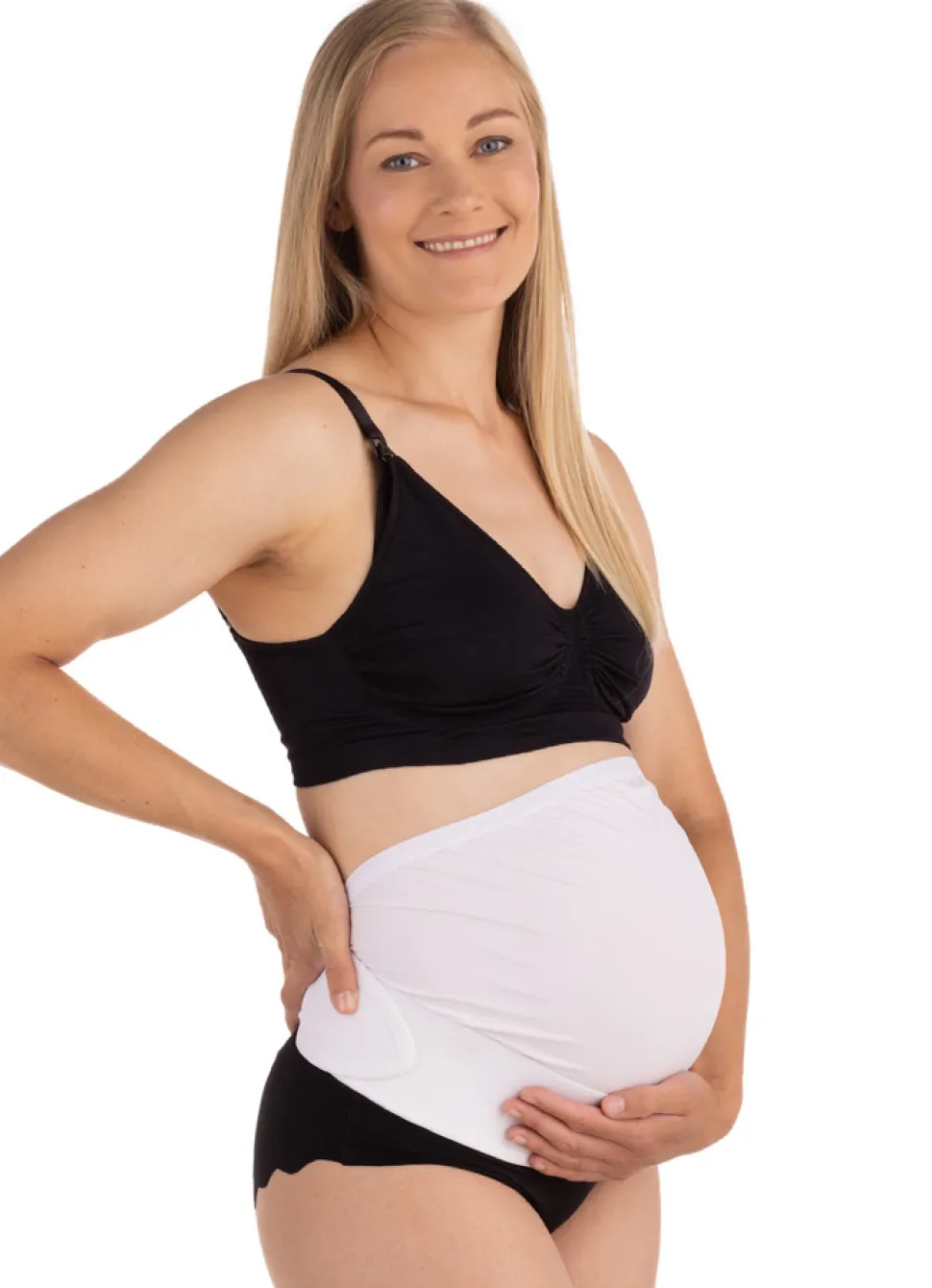 Støttebælte Til Maven - Hvid