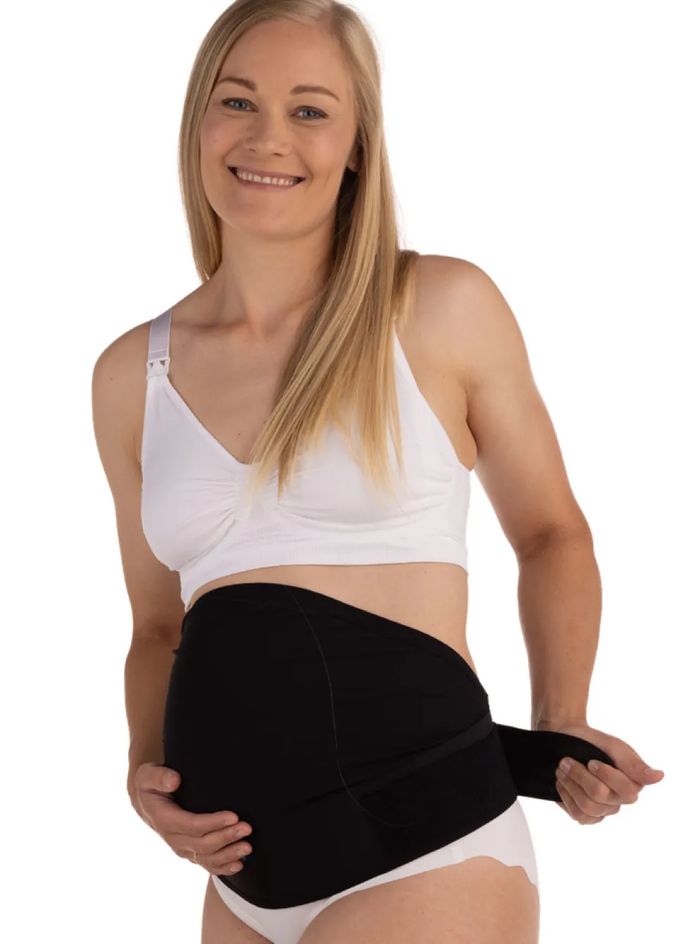 Støttebælte Til Maven - Sort