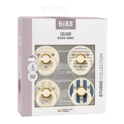 Studio Colour Sut 4pk Latex Str 1 - Pin Ivory/Blue