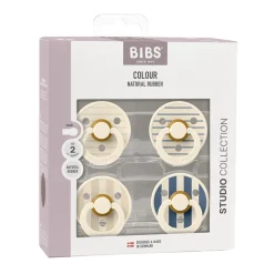 Studio Colour Sut 4pk Latex Str 2 - Pin Ivory/Blue