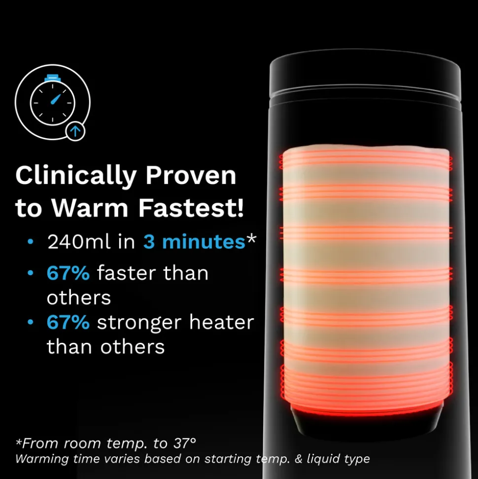 Superfast Portable Bottle Warmer Black