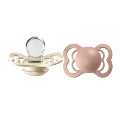 Supreme 2pk.0-6 mdr. ivory / blush silicone