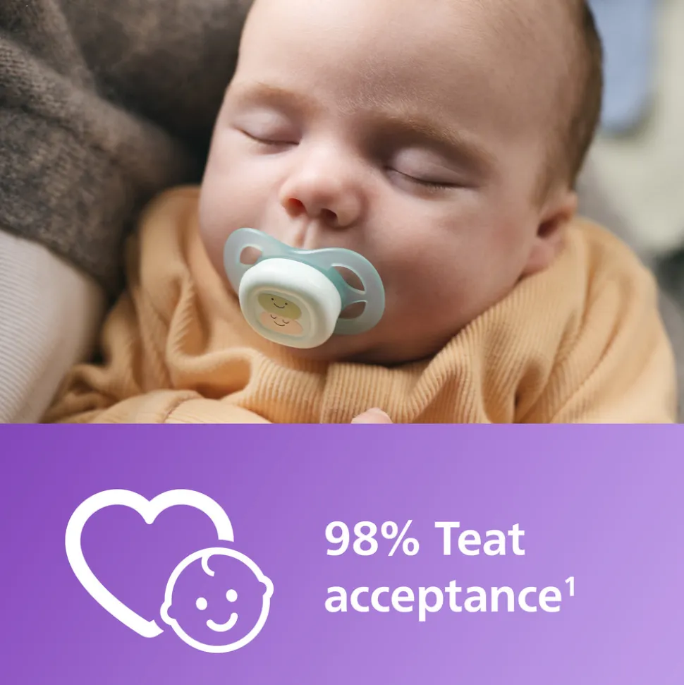 Sut Ultra start, 0-2 m, Nat, lyserød/lysegul