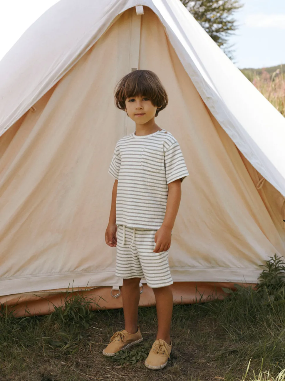 Tadeo kortærmet løs t-shirt - SEAGRASS