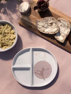 Tastii, tallerken m/3 rum, Teeny Toes