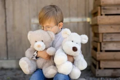 Teddy Mocca stor, hund grå, 34 cm