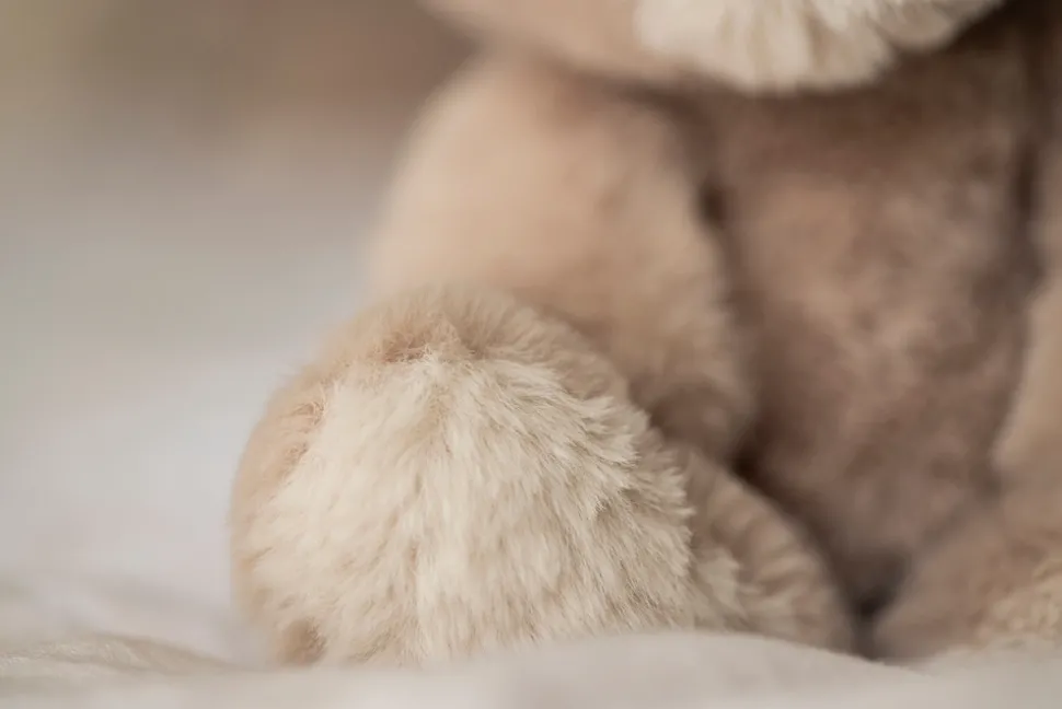 Teddybamse Mocca stor, beige, 34 cm