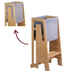 Tekstil til læringstårn - grå