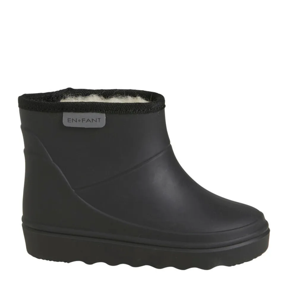 Thermo Støvler Kort Solid - Black