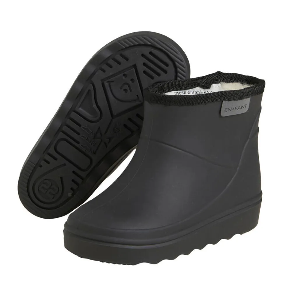 Thermo Støvler Kort Solid - Black