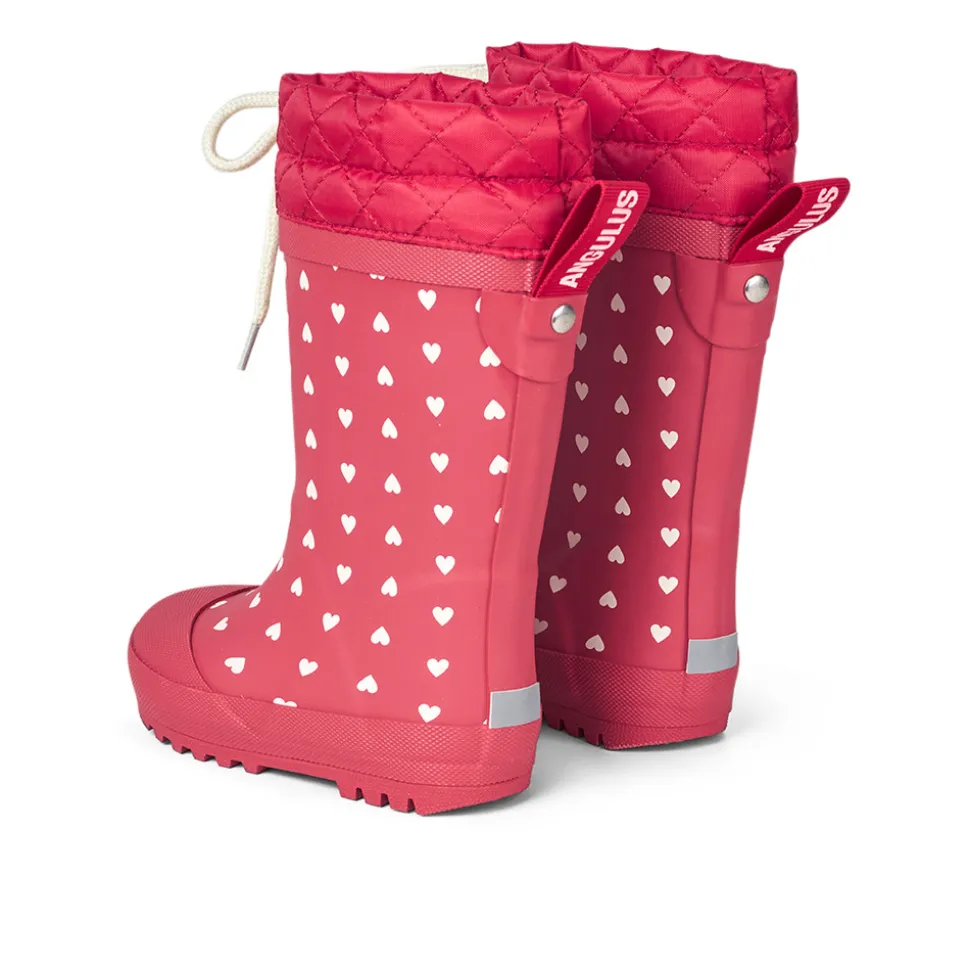 Thermogummistøvle - Red hearts