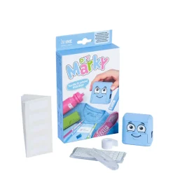 Tøj- og markeringsstempel lyseblå