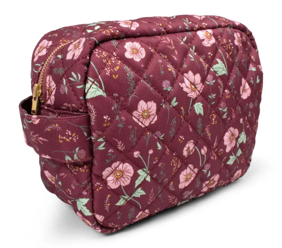 Toilettaske i genanvendt RPET - fall flowers
