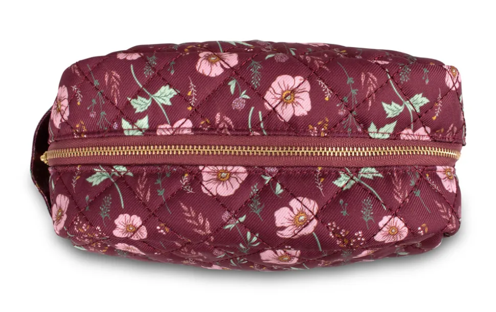 Toilettaske i genanvendt RPET - fall flowers