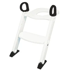 Toilettræner med trappe - Hvid