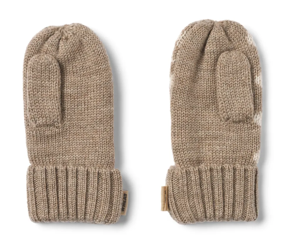 Towsi Jacquard Luffer - Grey camel melange