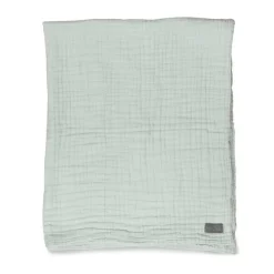 Tæppe, muslin, sage grøn