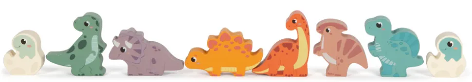 Træ byggeklodser Dino