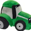 Traktor i plys grøn, 18 cm