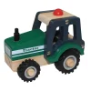 Traktor i træ med gummihjul