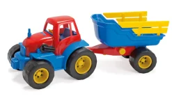 Traktor m. hænger-plastikhjul