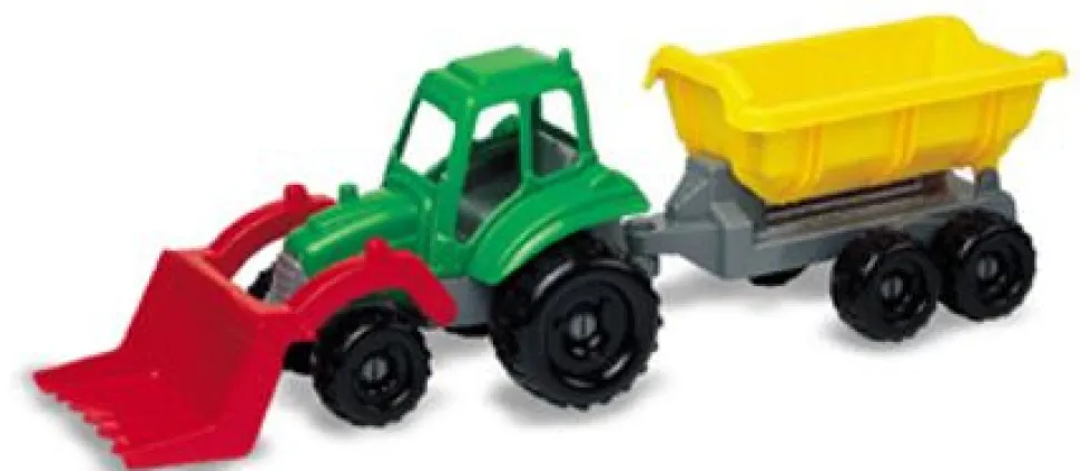 Traktor m/trailer 52cm