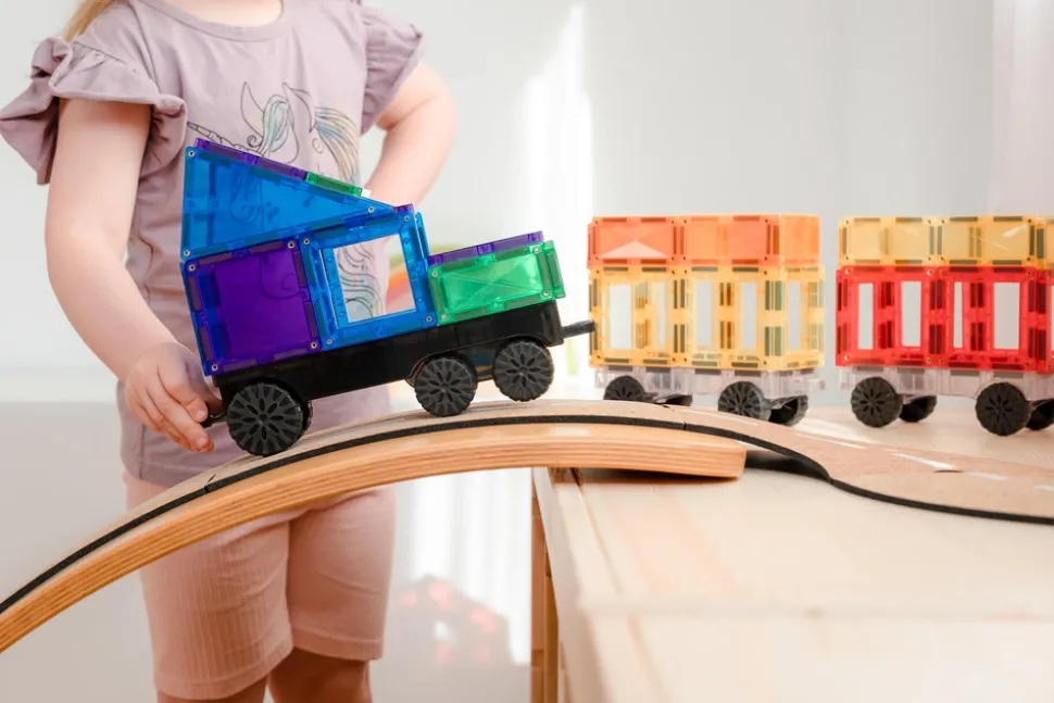 Transport Pack - magnetsæt 50 dele - rainbow