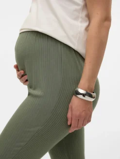 Trinity flared bukser - AGAVEGREEN